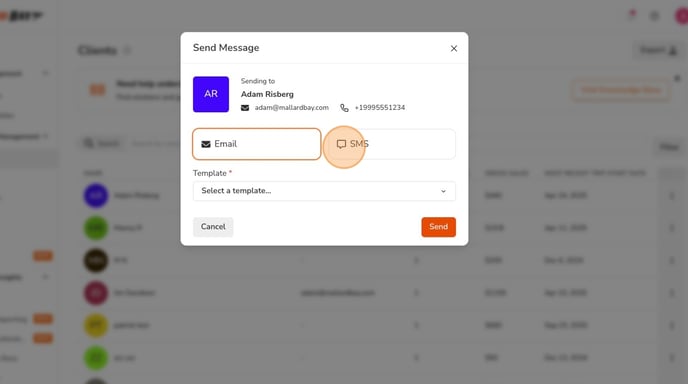 Create and Edit a New SMS Template - Step 28