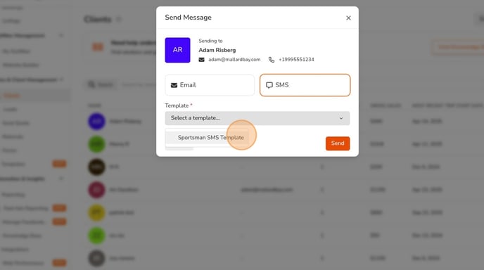 Create and Edit a New SMS Template - Step 30
