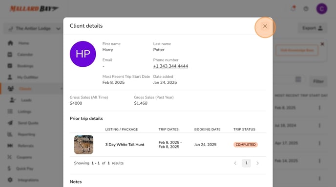 Export Client Notes for Specific Dates - Step 4