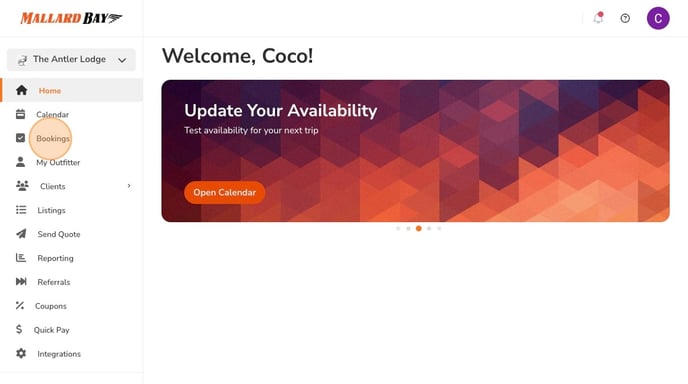 How To Approve And Edit Trip Bookings - Step 1