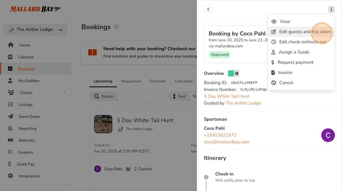 How To Approve And Edit Trip Bookings - Step 11