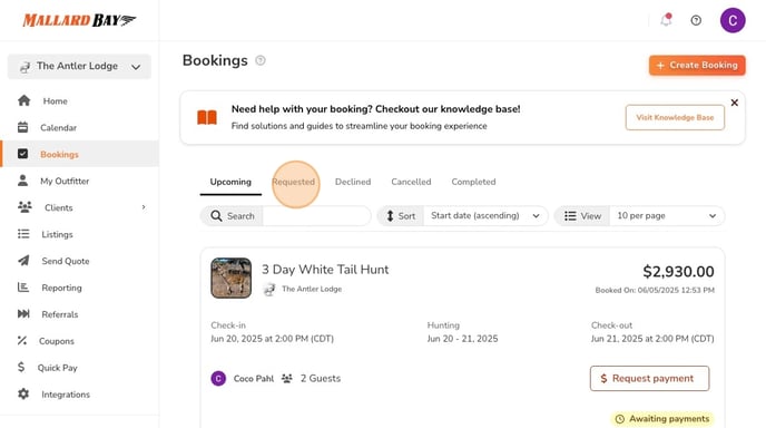 How To Approve And Edit Trip Bookings - Step 2